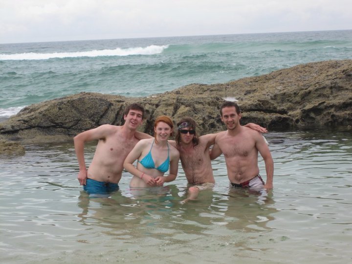 The gang in the Champagne Pools